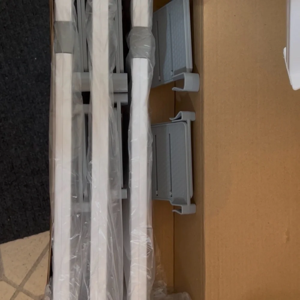 Adjustable Drawer Dividers in White and Gray
